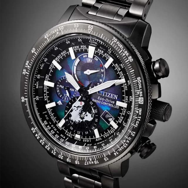 【CITIZEN 星辰】PROMASTER 100週年限量 宇宙幻彩 光動能電波腕錶 父親節 禮物 送禮 推薦(BY3005-56E)