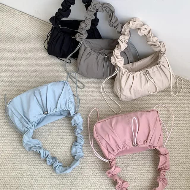 【MoonDy】情人節禮物 hobo包 腋下包 肩背包 尼龍雲朵包 韓國包包 單肩包 可愛包包 韓國包包 女包包 尼龍通