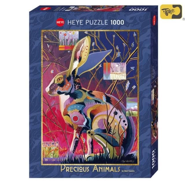【雷諾瓦】野兔/Precious Animals/1000片拼圖/HEYE(桌遊/益智/裝飾/送禮/禮物/療癒)