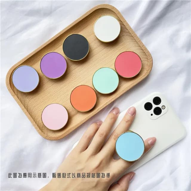 【3C用品】莫蘭迪色手機氣囊支架2入組(伸縮支架 懶人支架 追劇 桌面支架 防摔 指環扣 情侶配件 交換禮物)