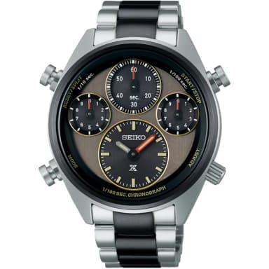 【SEIKO 精工】PROSPEX Speed Timer 40週年限量版太陽能計時手錶-42mm 情人節 禮物(8A50-00C0N/SFJ005P1)