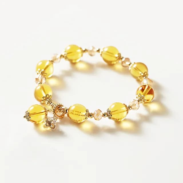 【Ms caramelo 焦糖小姐】水晶手鍊(黃水晶手鍊)