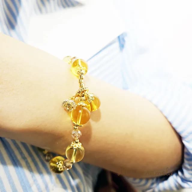 【Ms caramelo 焦糖小姐】水晶手鍊(黃水晶手鍊)