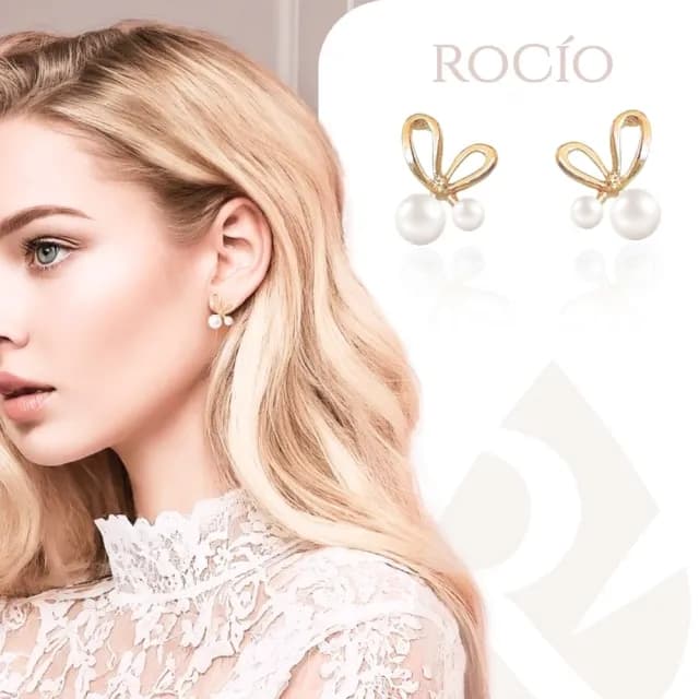 【ROCiO】ROCiO專櫃品牌輕奢經典耳環｜無耳洞耳夾款(母親節閨蜜生日情人節女友禮物)