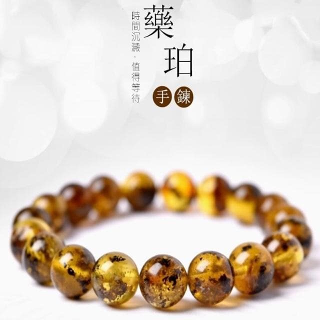 【Penny珮妮】原礦藥珀蜜蠟手鍊9mm(母親節禮物/交換禮物/送女友/送閨蜜/生日禮物/情人節)
