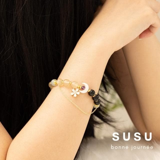 【SU SU】山城水晶手鍊(黑瑪瑙 黃水晶 紫水晶 海藍寶 事業運 招財 轉運 能量 防小人 送禮 推薦)