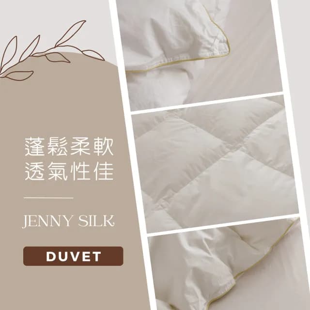 【JENNY SILK 蓁妮絲生活館】JS法國頂級98%羽絨被 法國進口鴨絨(雙人180X210CM)