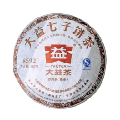 【茶韻】普洱茶2012年大益8592熟茶餅357克  保證真品(附茶樣10克.收藏盒各1)