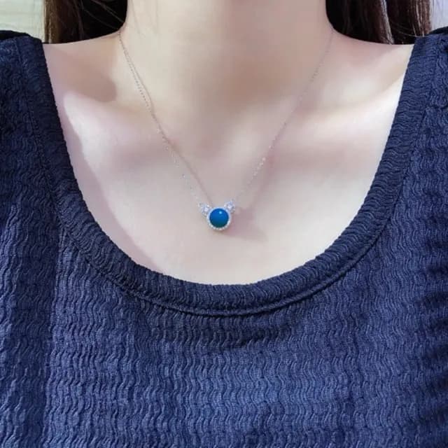 【Penny珮妮】墨西哥藍珀8mm米奇項鍊(母親節禮物/交換禮物/送女友/送閨蜜/生日禮物/情人節)