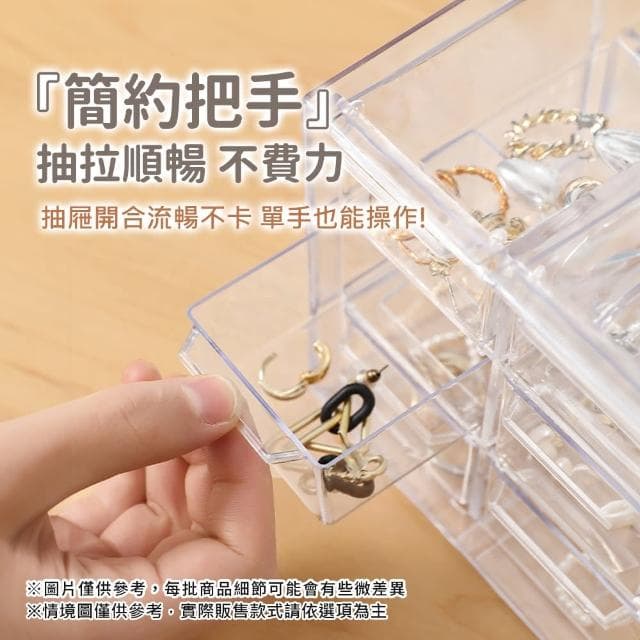 【Her】買一送一 六格收納盒 聖誕交換禮物 桌面收納盒(抽屜收納盒 文件收納 置物 飾品收納 化妝品收納)