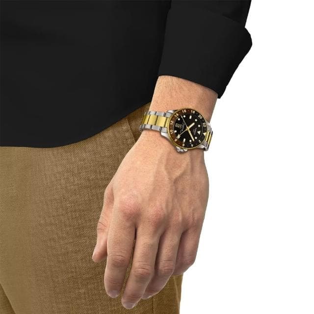 【TISSOT 天梭】SEASTAR1000海星系列 GMT潛水腕錶 母親節 禮物 推薦(T1208522205100)