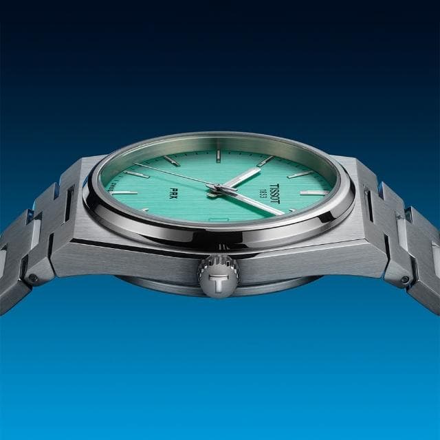 【TISSOT 天梭 官方授權】PRX系列 復古風酒桶型淑女石英錶-35mm 情人節 禮物(T1372101109100)