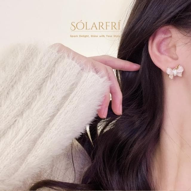 【SOLARFRi】銀針耳環｜優選親膚材質配戴舒適 附品牌禮盒包裝(閨蜜情人女友母親老婆禮物)