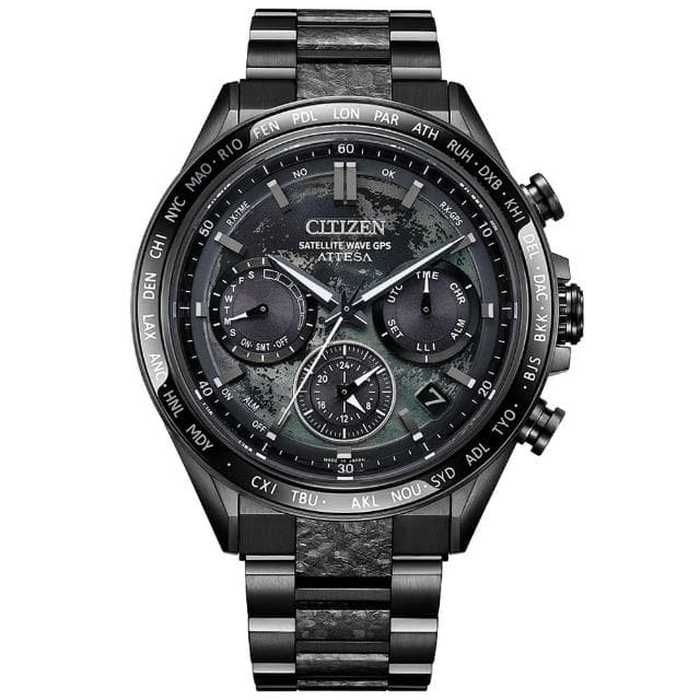【CITIZEN 星辰】闇月限量 韋禮安配戴款 廣告款 GPS鈦金屬光動能腕錶 男生禮物 送禮推薦(CC4065-61Y)