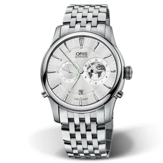 【ORIS 豪利時】Greenwich Mean Time 限量 格林威治機械腕錶 父親節 禮物 送禮 推薦(0169076904081-SetMB)