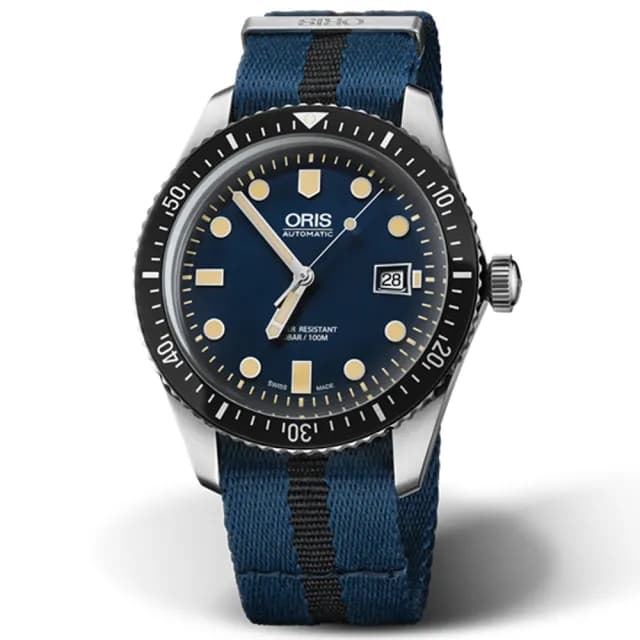 【ORIS 豪利時】DIVERS SIXTY-FIVE 復刻 潛水機械腕錶 父親節 禮物 送禮 推薦(0173377204055-0752128FC)