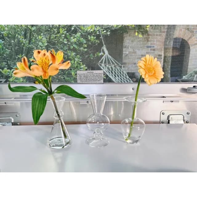 【amabro】手工透明迷你花瓶(擴香瓶 一輪花器 一輪插)