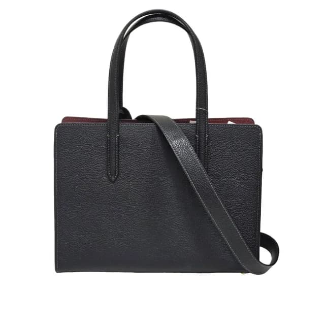 【COACH】專櫃款 CARTER CARRYALL 28 經典 SIGNATURE 手袋(黑色/老花/贈原廠防塵袋紙袋七夕情人節)