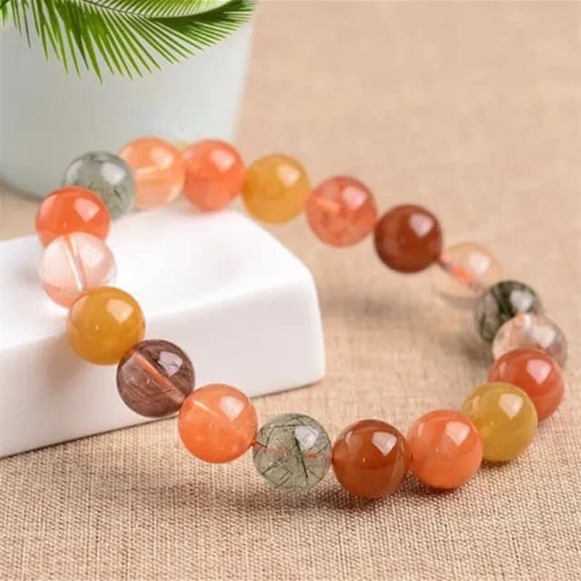 【Penny珮妮】6A級福祿壽彩兔毛手鍊8mm(母親節禮物/交換禮物/送女友/送閨蜜/生日禮物/情人節)