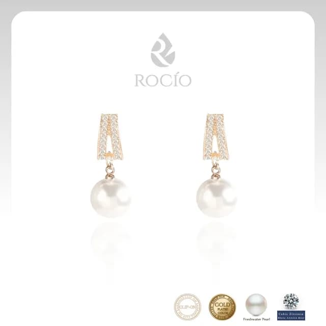 【ROCiO】ROCiO專櫃品牌輕奢經典耳環｜無耳洞耳夾款(母親節閨蜜生日情人節女友禮物)