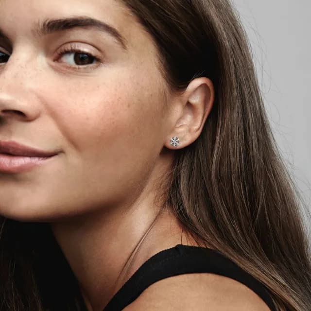 【Pandora官方直營】璀璨雪花針式耳環-絕版品