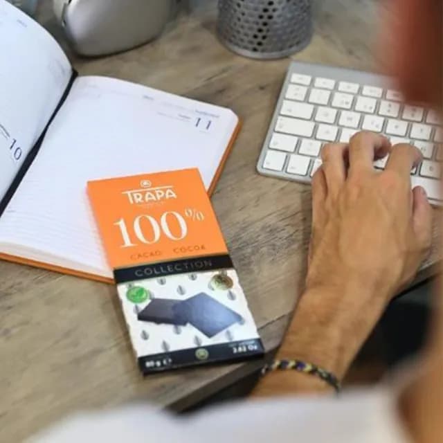 即期品【Trapa】精選100%黑巧克力片80gX3片