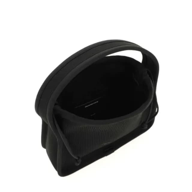 【ALEXANDER WANG】小號 羅紋 黑色 針織 托特包 手提包 手袋(20222K20T001)