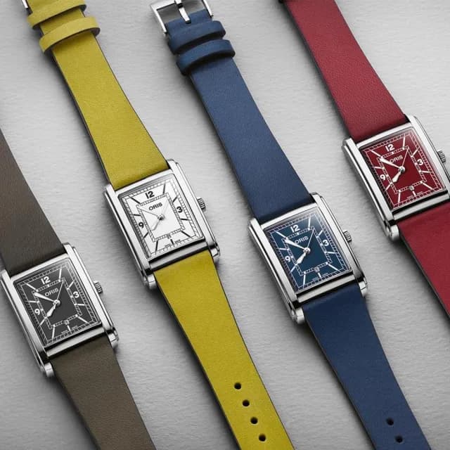 【ORIS 豪利時】Rectangular系列 方形日期機械腕錶 父親節 禮物 送禮 推薦(0156177834063-0751916)