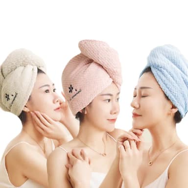 【Mua 姆兒選品】YODO XIUI日本菠蘿格加厚乾髮帽吸水帽(吸水頭巾 吸水毛巾 吸水巾 成人乾髮帽 交換禮物)
