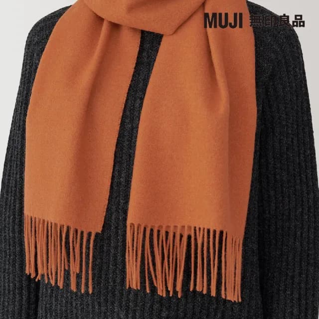 【MUJI 無印良品】羊毛圍巾(共5色)