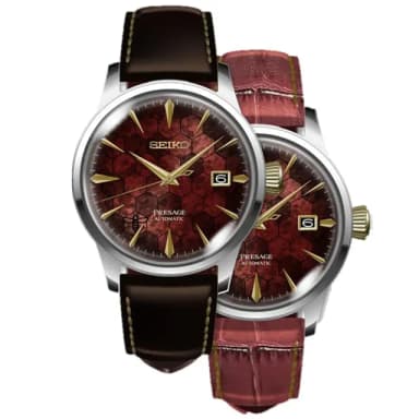 【SEIKO 精工】Presage 石榴蜂蜜 台灣70週年調酒機械錶-40.5mm 母親節 送禮 禮物(SRPL21J1/4R35-01T0R)