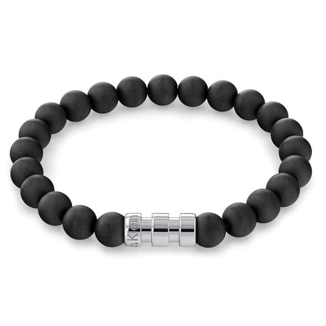 【Calvin Klein 凱文克萊】CK 男士串珠手鍊 送禮 禮物 推薦(35000104)