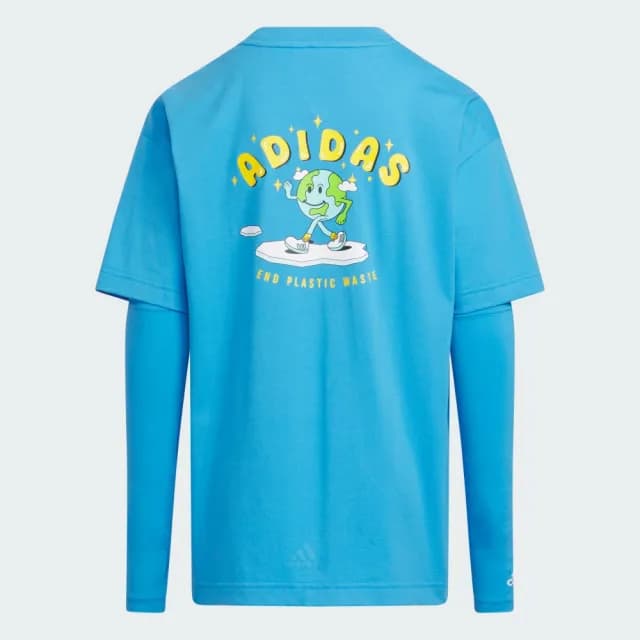 【adidas 愛迪達】運動套裝 童裝 IQ0857