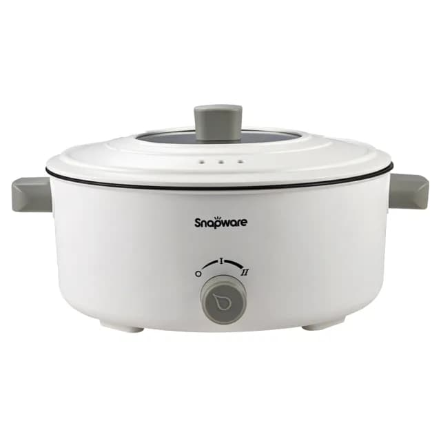 【CorelleBrands 康寧餐具】簡約美型多功能不沾電火鍋3.2L