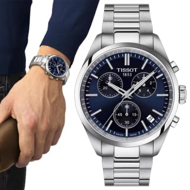 【TISSOT 天梭】PR100系列 時尚計時腕錶 畢業禮物 送禮 推薦(T1504171104100)