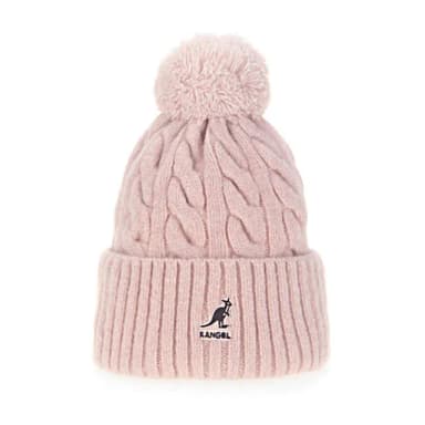 【KANGOL】母親節禮物  POM POM 毛球頭顱帽(粉色)