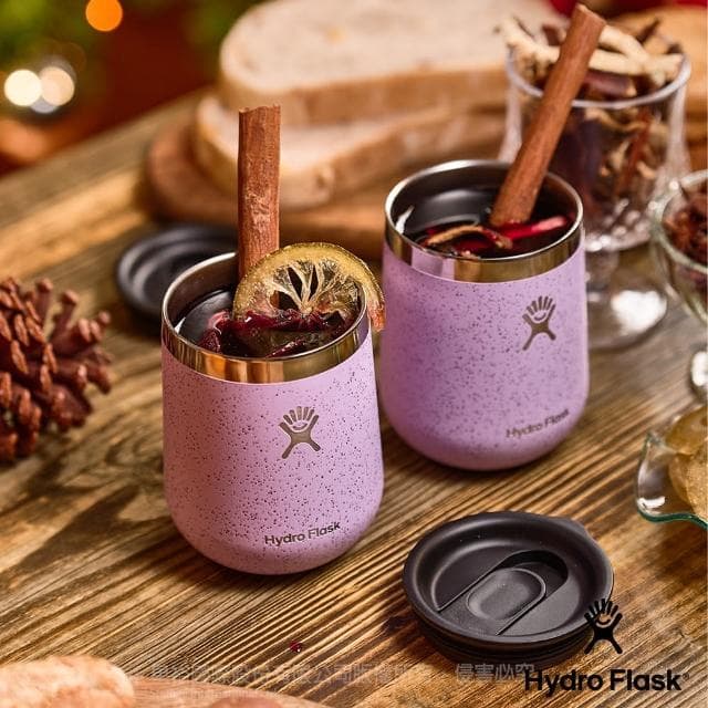【Hydro Flask】25oz 10oz 保溫 酒瓶 紅酒杯 禮盒組 石英紫(熱紅酒 交換禮物 聖誕禮物 情人節禮物)