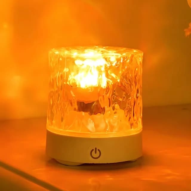 【浪漫氛圍】可遙控16色變光旋轉水波紋燈(夜燈 動態燈 LED床頭燈 氣氛燈 聖誕禮物 拍攝道具 裝飾燈 告白)