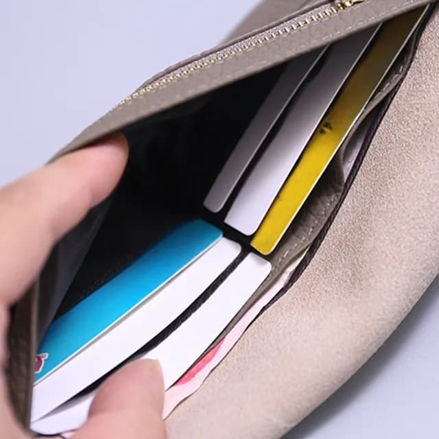 【LEEHER】雙11 女生/長夾/信封錢包/超薄皮夾/長款錢包/牛皮手拿包/錢夾/黑色錢包/灰