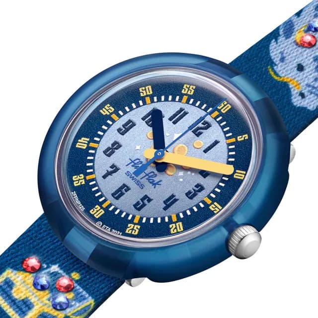 【Flik Flak】兒童手錶 LOVER OF DRAGONS /兒童禮物/安全防水/瑞士製造 FPNP125(31.85mm)