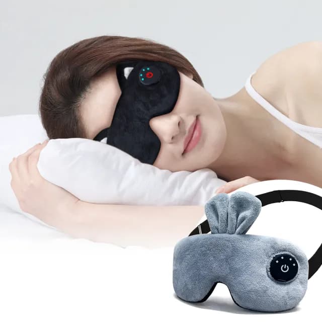 【ROSETO】石墨烯無線熱敷眼罩 升級款電量可視好操作(可蓄電調溫定時 溫控蒸氣舒壓助眠 母親節禮物)