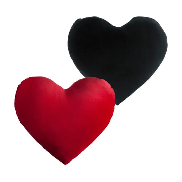 【LASSLEY】舒適棉絨愛心枕-大(絨毛抱枕靠枕 浪漫情人節禮物 造型枕 午睡枕 紅心 粉心 台灣製造)