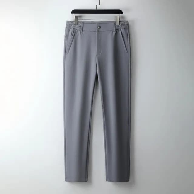 【米蘭精品】現貨+預購 男商務西裝褲修身西裝褲直筒機能免燙(男長褲休閒彈力輕奢父親節禮物4色74it79)