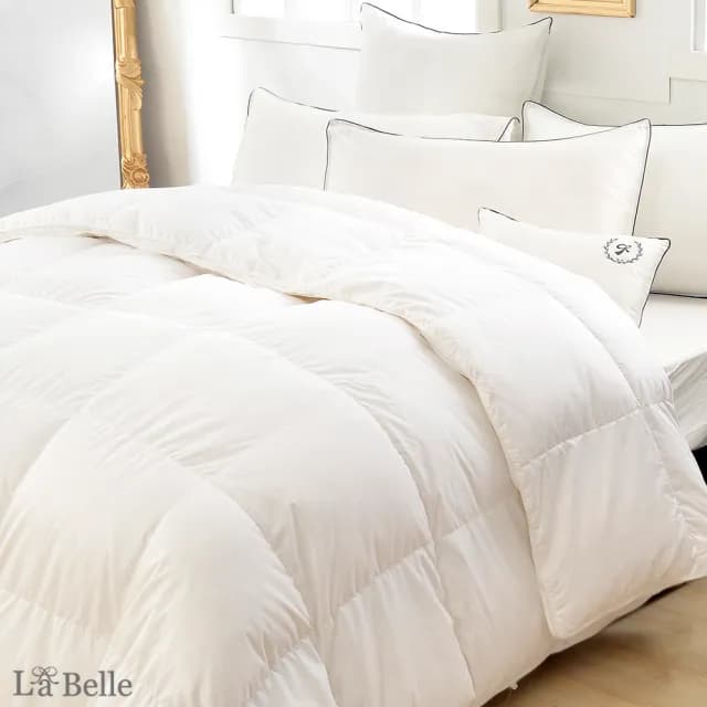 【La Belle】La Belle 95/5波蘭可水洗天然輕羽絨暖冬被1050g(特大 240x210cm)
