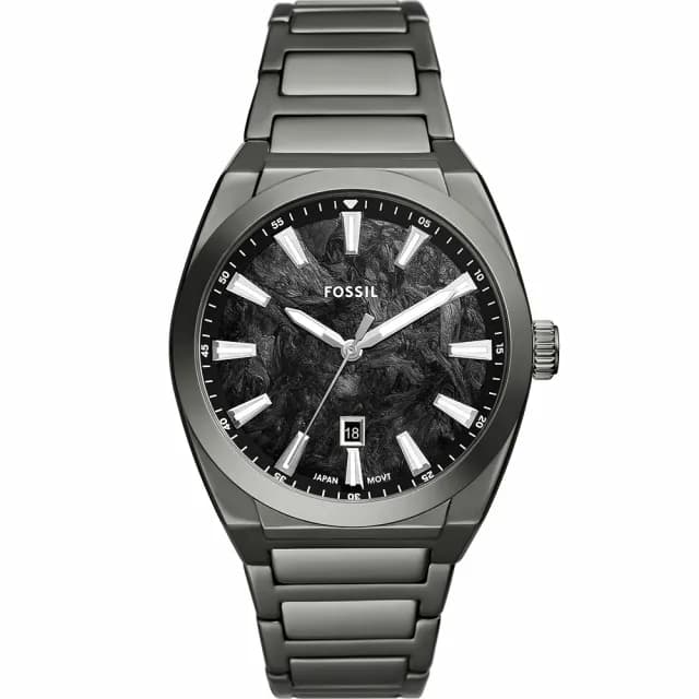 【FOSSIL】Everett 岩石紋理手錶-42mm 禮物 送禮 推薦(FS6075)