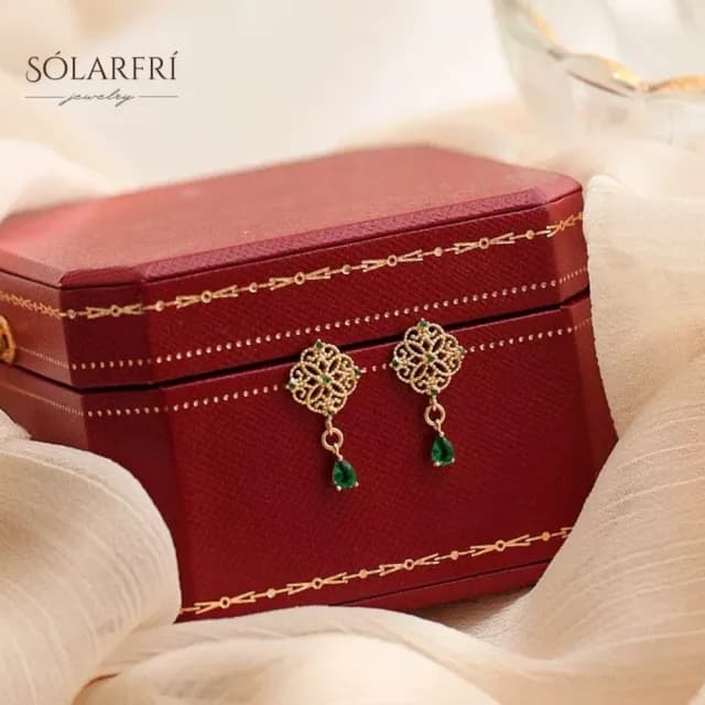 【SOLARFRi】銀針耳環｜閃耀輕奢小眾款親膚低敏 附品牌禮盒包裝(閨蜜情人女友母親老婆禮物)