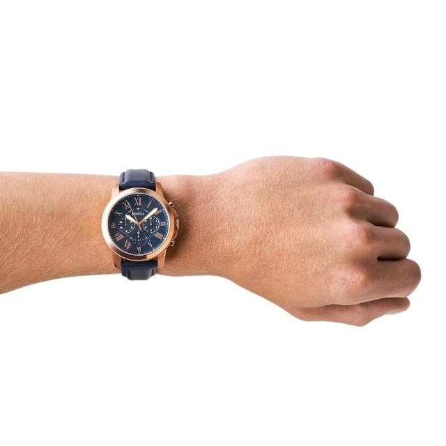 【FOSSIL 官方旗艦館】Grant系列 帥氣風尚指針計時手錶 44MM(多色可選)
