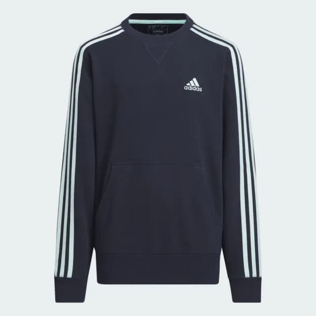 【adidas 愛迪達】ESSENTIALS PLUS 長袖上衣 大學T 童裝 JH1174