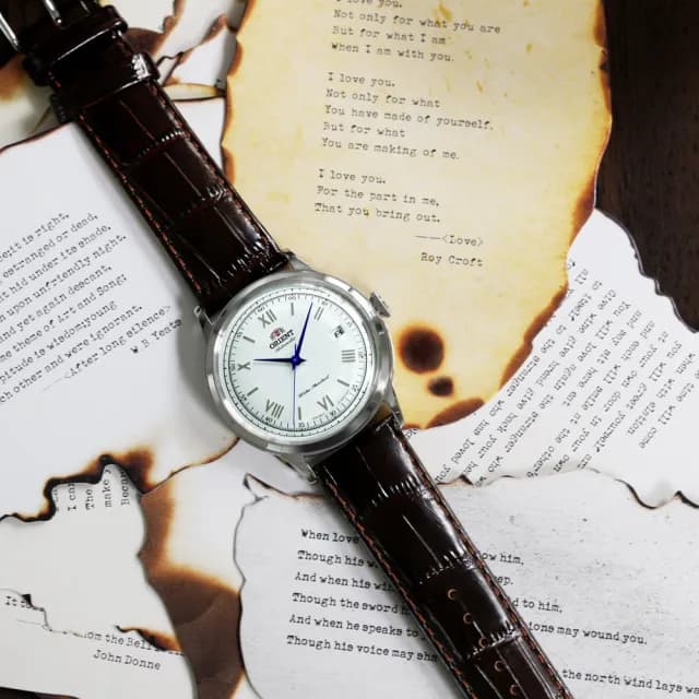 【ORIENT 東方錶】Date Ⅱ系列 羅馬競技場機械錶(FAC00009W/白40.5mm 送禮推薦)