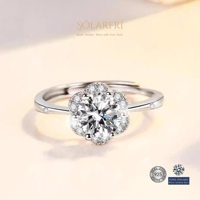 【SOLARFRi】輕奢閃耀戒指｜可調整戒圍大小禮盒包裝(情人女友母親老婆禮物禮盒包裝)